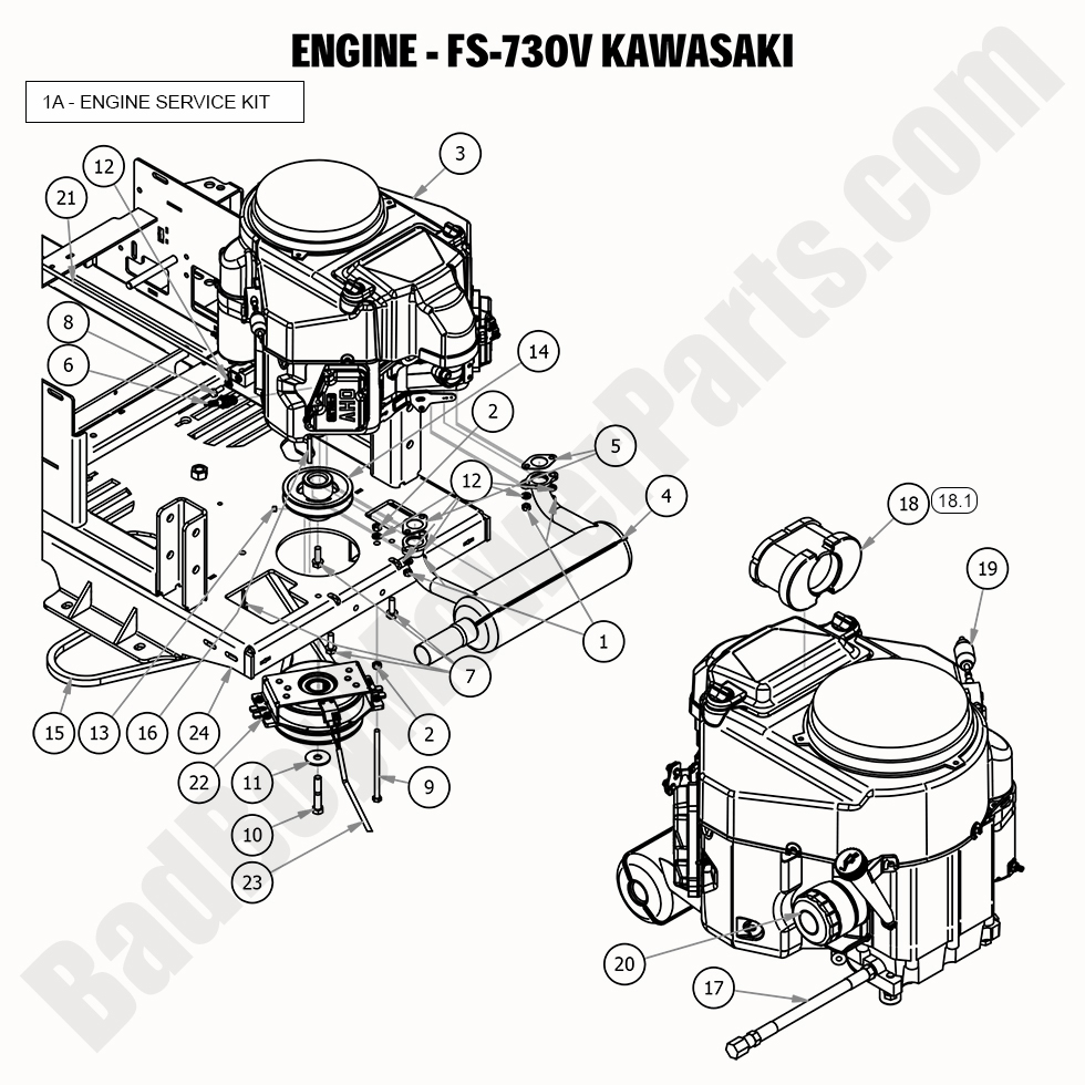 2020 Maverick Engine - Kawasaki FS730V